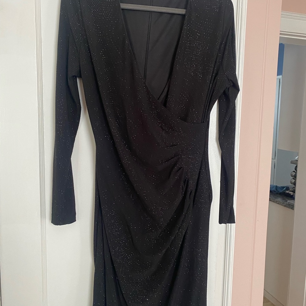 Black glitter dress size 14. Calvin Klein